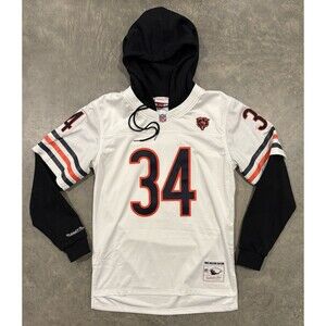 Mitchell & Ness Legacy Walter Payton Jersey Hoodie Chicago Bears 1985 Medium